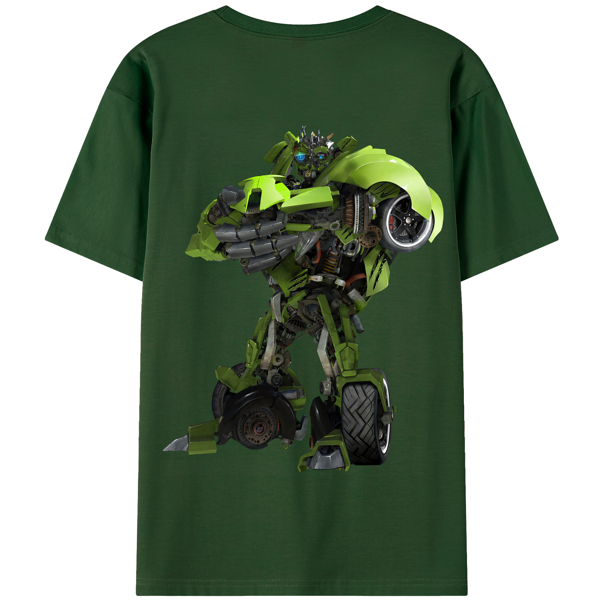 （画像用） Transformers トランスフォーマー 綿100％半袖Tシャツ（背面プリント）